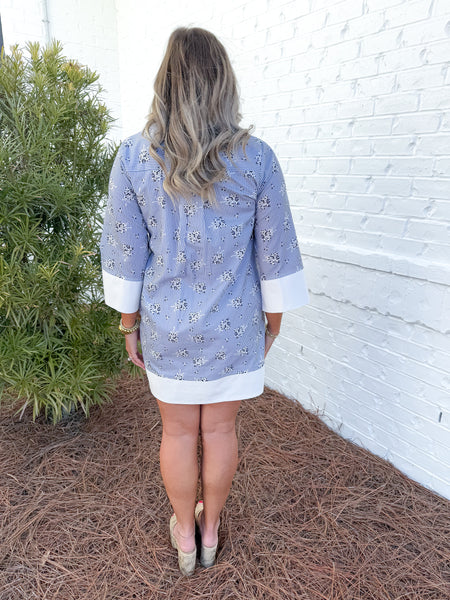 Blue Shift Dress