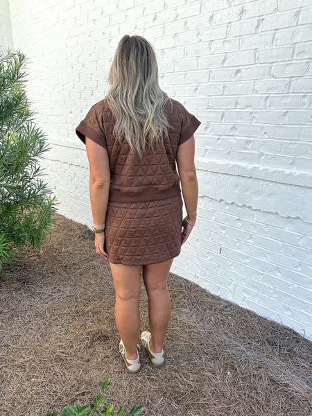 Brown Skirt Set