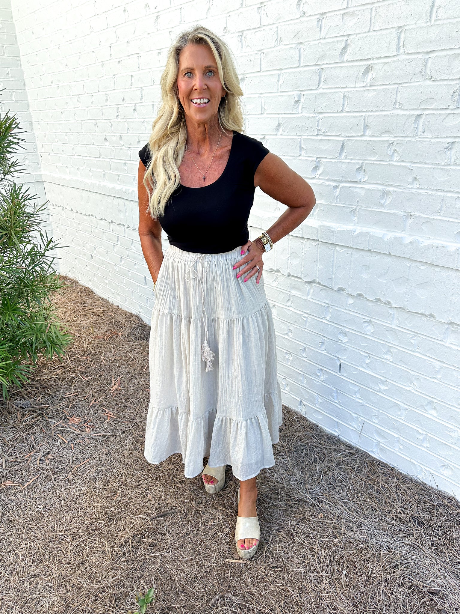 Tiered Maxi Skirt