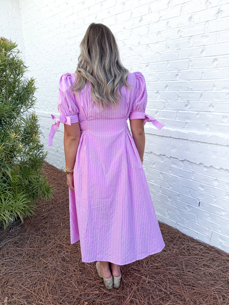 Pink Striped Maxi