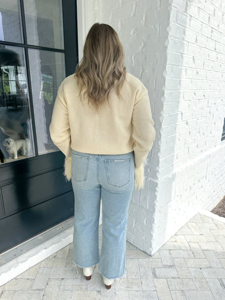 Ivory Fur Cardigan