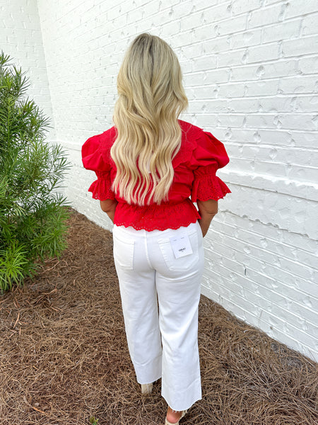 Red Emi Blouse