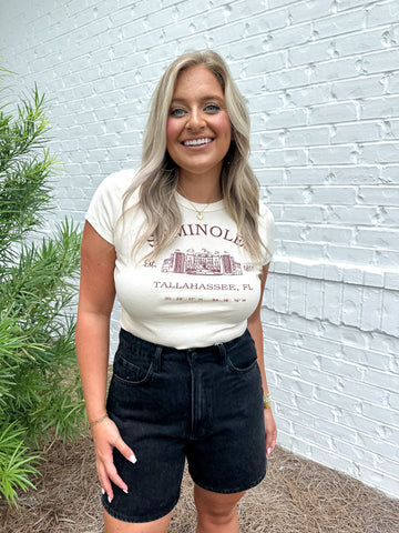 FSU Stadium Cropped Tee