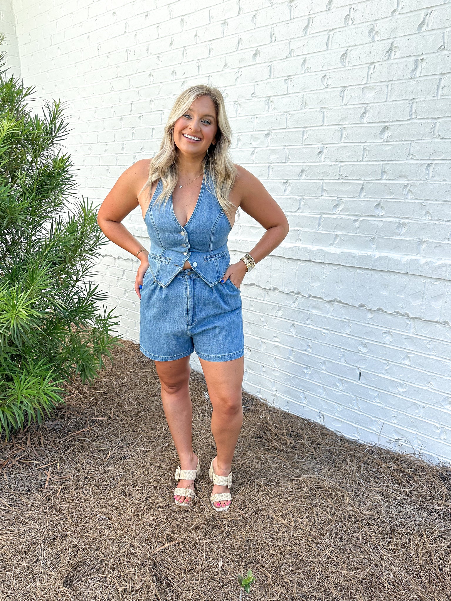 Halter Vest Romper