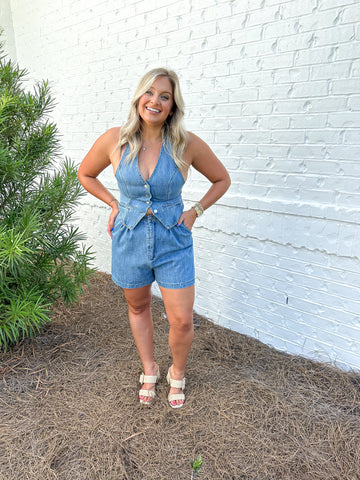 Halter Vest Romper