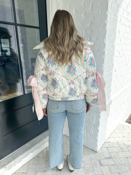 Floral Bow Puffer