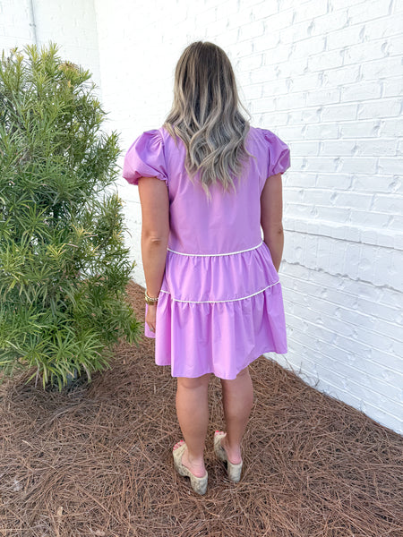 Lilac Tie Dress