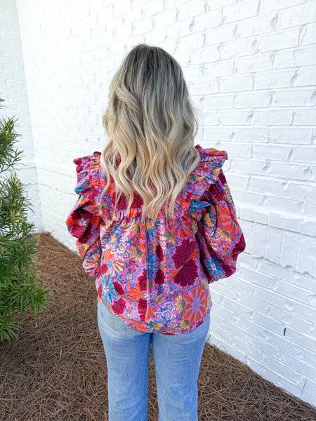 Sibley Floral Top