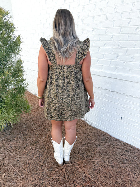 Leopard Babydoll Dress