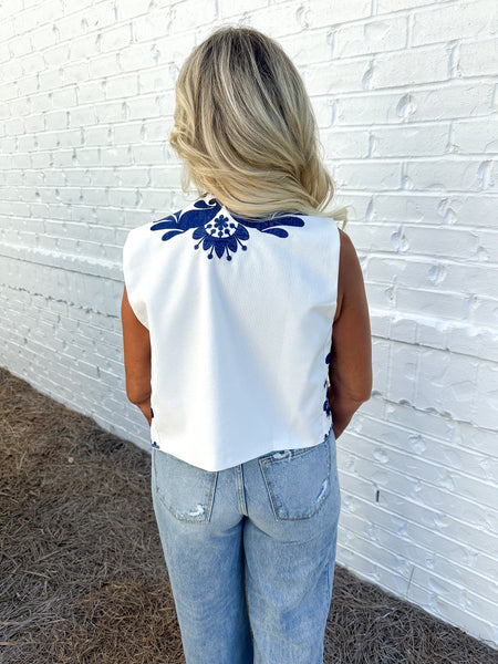 Embroidered Vest