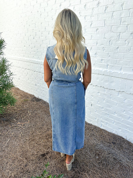 Denim Maxi Dress