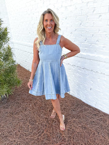 Denim Babydoll Dress