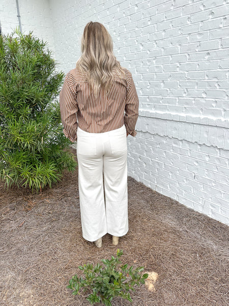 Winter White Denim Pants