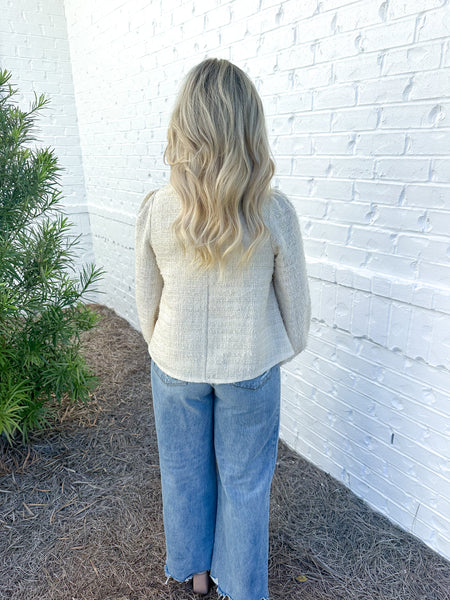 Tweed Bow Top