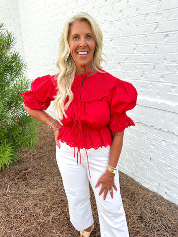 Red Emi Blouse