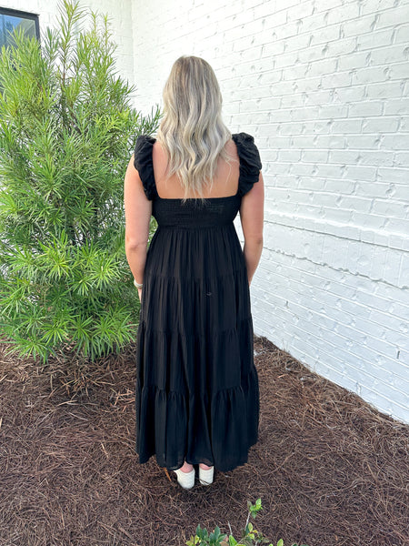 Black Tiered Maxi