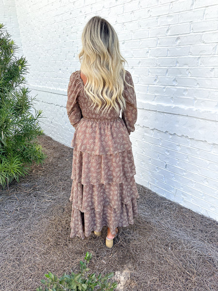 Smocked Floral Maxi