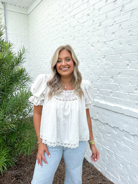 Lace Trim Blouse