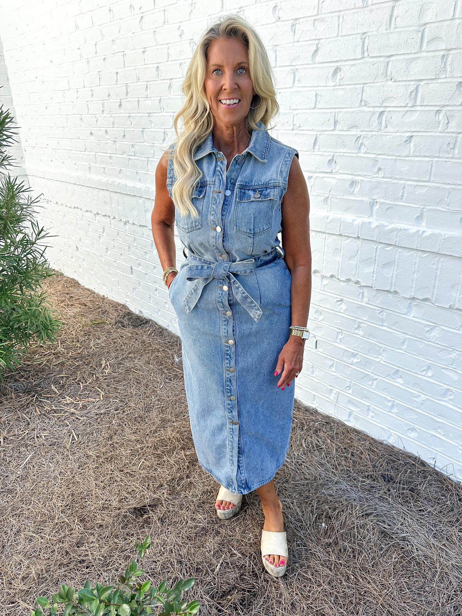 Denim Maxi Dress