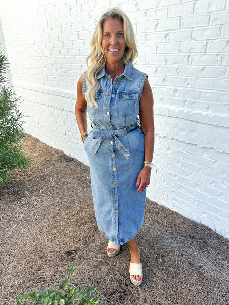 Denim Maxi Dress