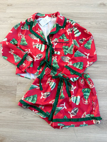 Christmas Print Pajama Set