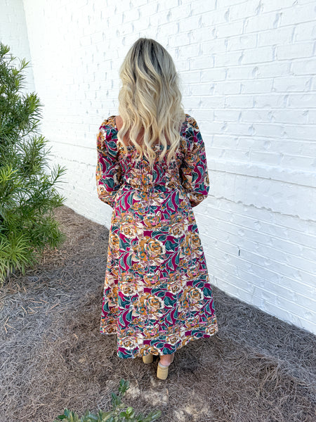 Floral Print Maxi