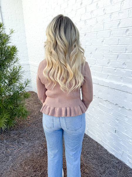 Ruffle Hem Sweater