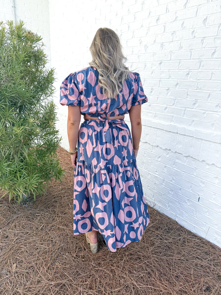 Patterned Midi Set