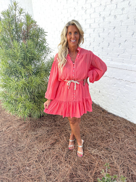 Coral Gracelyn Dress