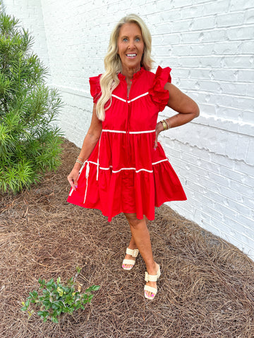 Red Lena Dress