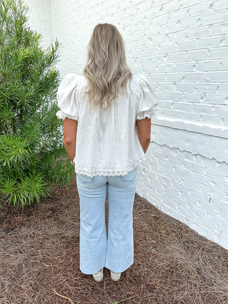 Lace Trim Blouse