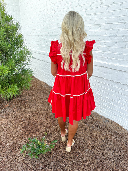 Red Lena Dress