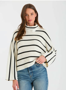 Striped Turtleneck Sweater