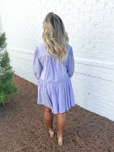 Lavender Flowy Dress