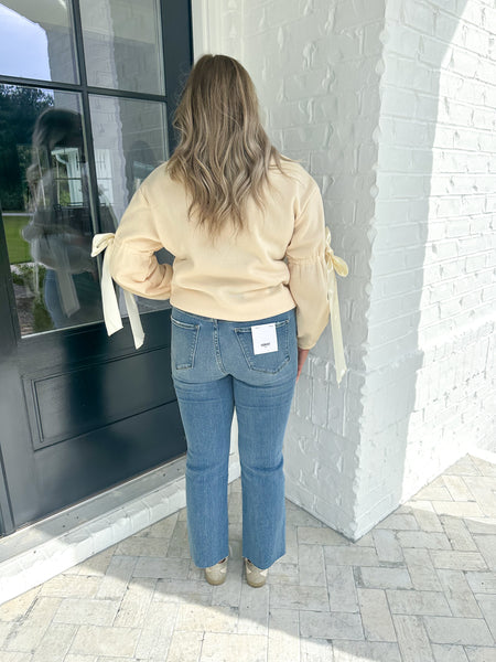 Cream Bow Sweatshirt