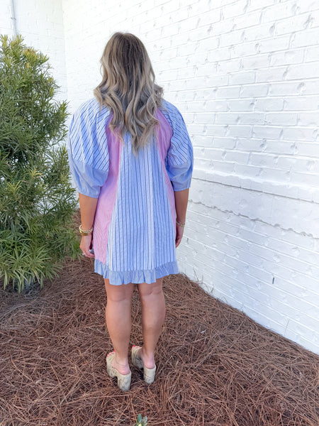 Stripe Mixed Dress