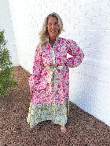 Poplin Floral Maxi